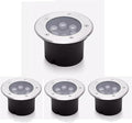 4 Pack LED Buried Light Recessed Underground Light IP66 Waterproof AC85-265V Spotlight for Outdoor Sidewalk Garden Pathway Bridge Decorative Landscape Lights