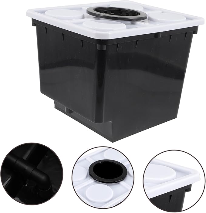 POPETPOP Hydroponic Vegetable Planting Bucket Soilless Cultivation Container for Greenhouse with Lid Design for Growing Healthy Fruits and Vegetables for Indoor and Outdoor Use