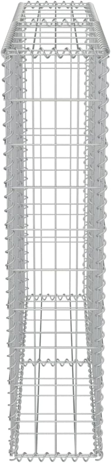 Gabion Basket Cage Galvanized Steel Raised Garden Bed Planter 39.4inx7.87inx39.4in for Vegetables Flower Herb