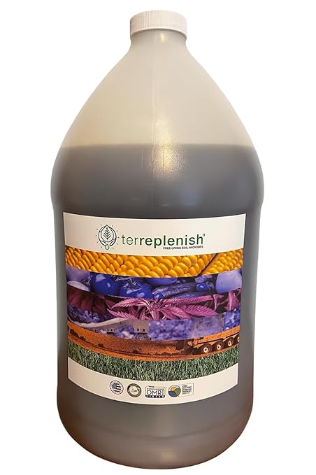 Liquid Microbial Soil Amendment 1 Gallon Jug Concentrate (Use for Gardening Improving Plant Soil and Dirt Health Lawn Care)
