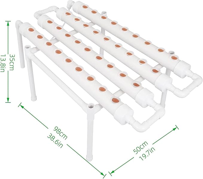 Hydroponics Growing System 36 Holes Culture Garden Plant System with Water Pump Water Culture Plant Growing System for Leafy Vegetables