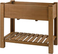 PetsCosset Raised Garden Bed Wooden Elevated Planter Box with Legs (33.46 X 17.9 X 29.72 in)