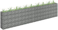 Gabion Raised BedOutdoor Garden Gabion Stone Basket Planter Raised Vegetable BedWire Basket Fencing Patio Decorative Fence for Outdoor Landscape Lawn Galvanized Steel 141.7x11.8x35.4