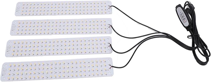 LED Grow Light Panel for Indoor Plants 384 LEDs Dimmable with Intelligent Timing 5V - High Efficiency Adjustable Brightness Ideal for Flowers and Vegetables