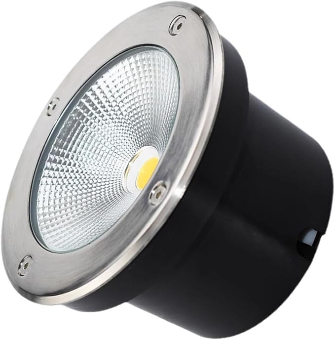 LED Beam Spotlight - 85-265V Outdoor Recessed Spot Light Round IP67 Waterproof In-Ground LED Landscape Lighting Outdoor Buried Lights Lawn/Courtyard Buried Lights((220V)-White Light50W)