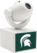 Sporticulture NCAA American Football Michigan State Spartans - Adjustable Led Mini Spotlight Projector with 6 Team Logo Designs - Portable &amp Rechargeable Spotlight - Battery-Operated - 4.37” x 3.1