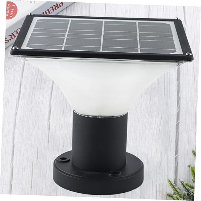 1pc Solar Fence Lamp Led Landscape Light Pillar Lamp Outdoor Garden Light Easy Install