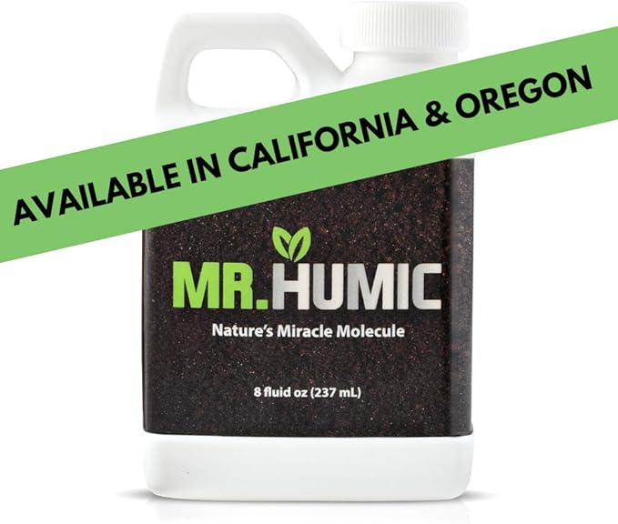 Organic Humic Acid Plant Amendment Natural Humic Soil and Hydroponic Nutrient Enhancer - Lawn and Garden Growth Plant Health (8 oz)