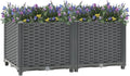 Raised BedGarden PlantersGarden PlantersGarden CenterpiecesGarden BedsRaised Beds for Growing FlowersHerbs and Fruits31.5x15.7x15 Polypropylene
