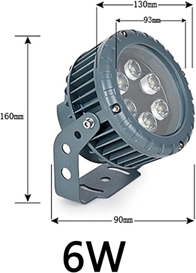 Rotation Spotlight - Landscape Lawn Lights 270° Park Tree Light Outdoor Decorative Round Flood Lamp IP65 Waterproof AC220V for Garden Villas Path Landscape Lighting(Red18W)