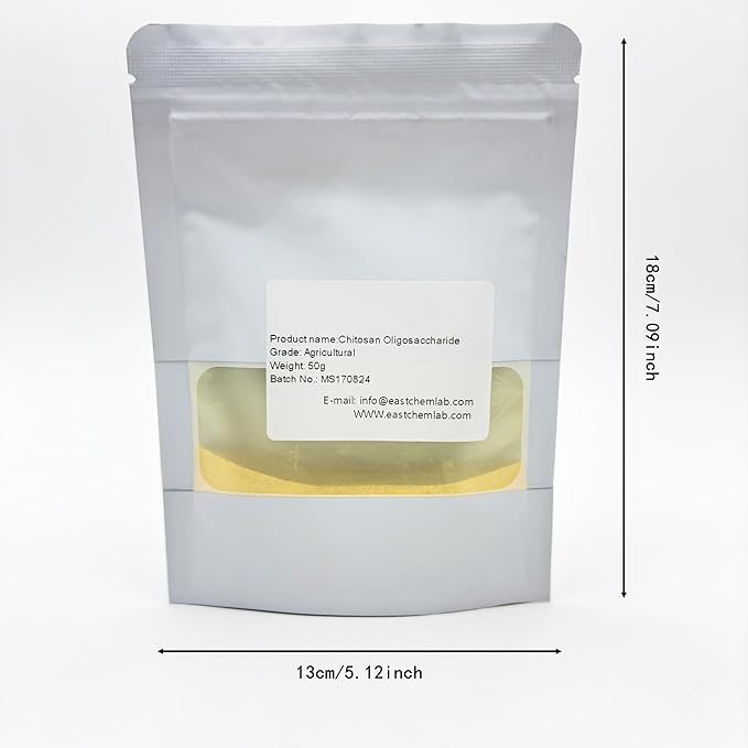 Chitosan OligosaccharideAgricultural Grade Water-SolubleFertilizer for Plants Fruits and Vegetables(50g)