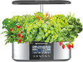 Intelligent Hydroponics Growing System 21 pods Smart Garden Planter with 4.8in LCD Screen Automatic Add Water and Nutrients Indoor Herb Garden Germination Kit with LED Grow Light
