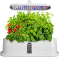 GeRRiT Hydroponics Growing System 9 Pods Indoor Herb Garden Kit with 15W LED Grow Light Automatic Timer Germination Kits Height Adjustable Smart Garden Planter for Home Kitchen Gardening