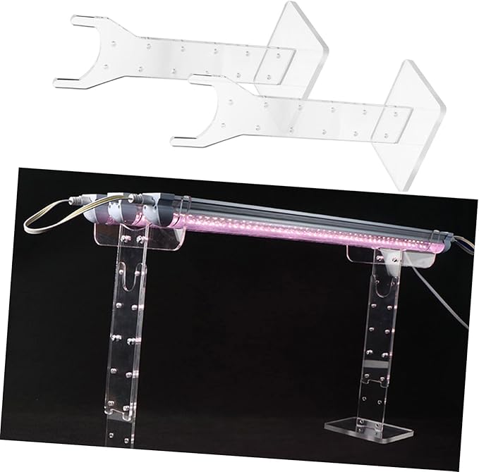 1 Pair Grow Light Bracket tabletop grow light stand house plants indoors indoor plant light stand hangers adjustable rack Acrylic Vertical tripod
