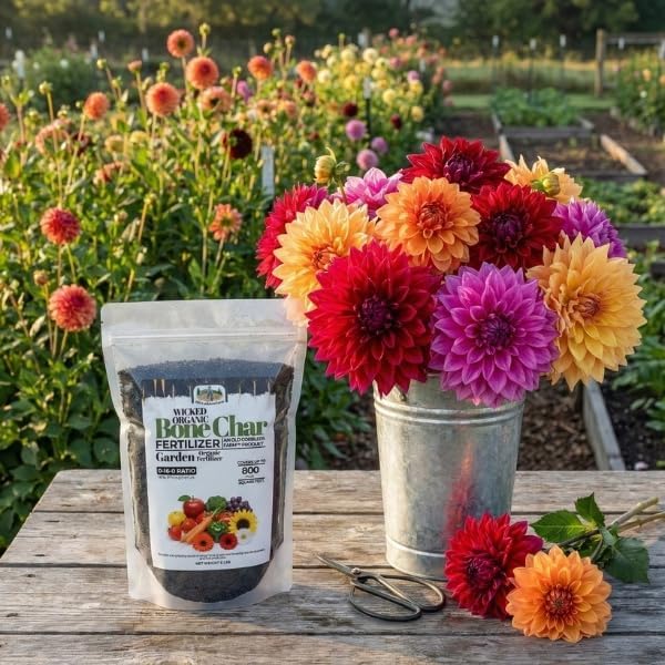 Old Cobblers Farm™ Wicked Organics Bone Char – Balanced Nutrition for Blueberries &amp Acid-Loving Plants – Supports Strong Roots Blooms &amp Fruit Production (5 lbs | 10 lbs | 15 lbs | 20 lbs) (5l