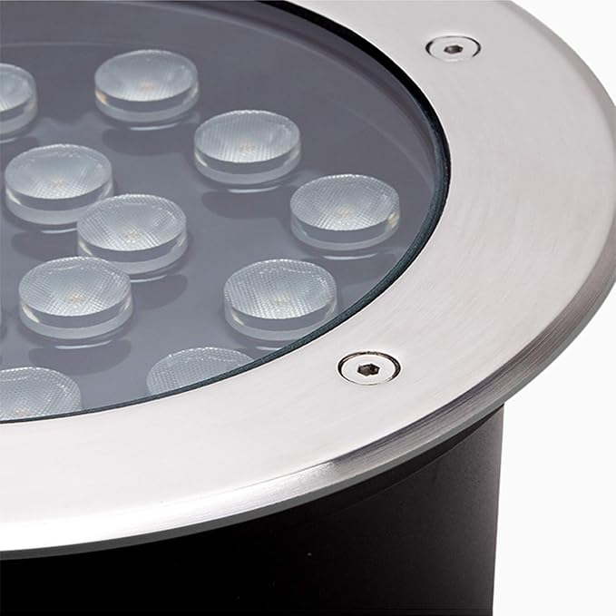Garden Outdoor Ground Lights IP66 Waterproof LED Spotlight AC85-265V Recessed Underground Light for Deck Driveway Patio Pathway Lawn Landscape Light