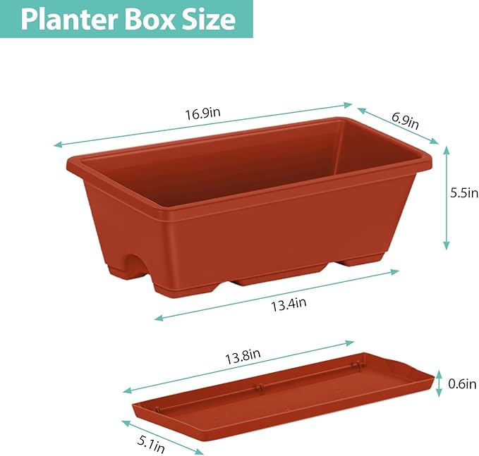 YBING Elevated Garden Bed with Wheels Outdoor 42x17x30in Elevated Raised Planter Box Stand 6 Pocket Herb Garden Planter with Storage Shelf for Balcony Patio Red