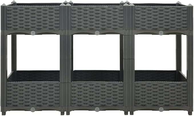 SKM Raised Bed 47.2x15.7x28 Polypropylene-04071026