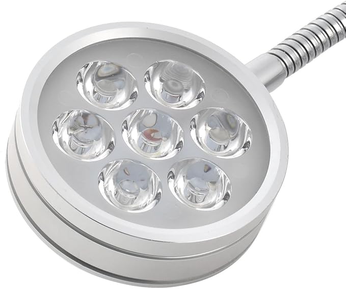 US Plug Indoor Garden Plant Grow Flexible Neck 7W LED Clip Desk Light Lamp Bulb (id: 7e9 ee5 cfe 0de 510