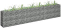 Galvanized Steel Gabion Raised Bed Gabion Planter Steel Fencing Wire Patio Flower Plant Bed Basket Stone Ideal for Garden and Patio 106.3x11.8x23.6-204
