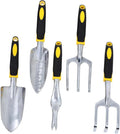 Happyyami 1set Garden Tool Set Heavy Duty Gardening Hand Tools Including Hand Shovel Tilling Rake and Spading Fork for Indoor and Outdoor Gardening Tasks