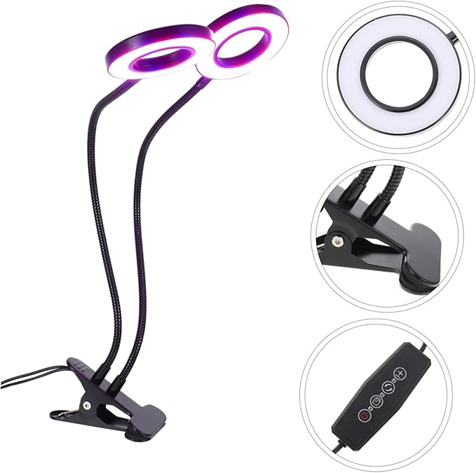 Indoor Grow Lights Led Plant Lamp Lights for 5v Dual Head Clip-on Lighting for Planting Lamp