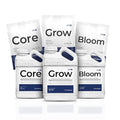 Athena Pro Hydroponic Nutrients Kit with Mixing Jugs | 3-Part NPK Fertilizer | Pro Grow Bloom &amp Core | Dry Soluble Plant Food for Veg &amp Flowering | 2lb Nutrients 1 Gallon Containers