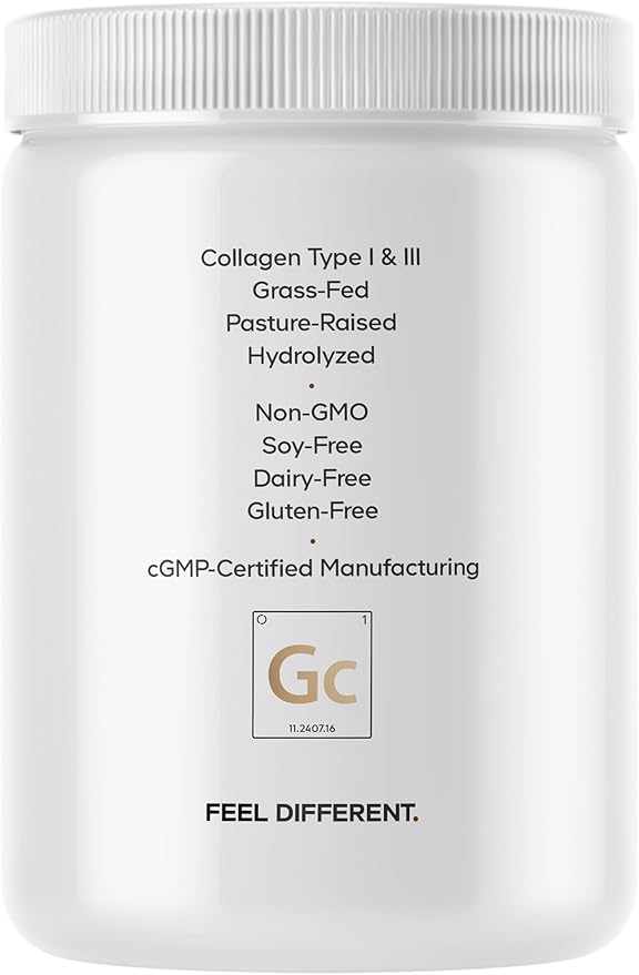 Codeage GLP-1 Collagen Powder Supplement - Nextida GC Collagen Peptides - GLP 1 Support - Hydrolyzed Grass-Fed Type I &amp III Unflavored - Non-GMO Gluten-Free Dairy-Free - 10.58 Oz