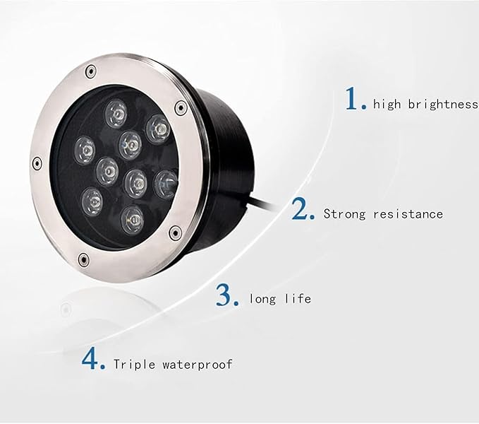LED Ring Fountain Light - Submersible Landscape Spotlight DC 24V Pool Underwater Lighting IP67 Waterproof for Garden Fountain Pools