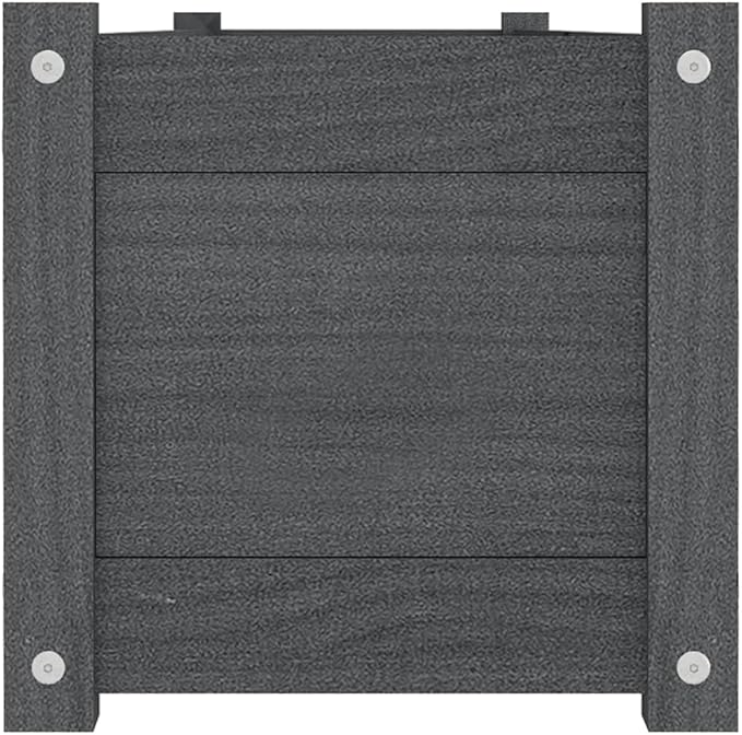 YAFF Garden Raised Bed Gray 59.1x12.2x12.2 Solid Wood Pine
