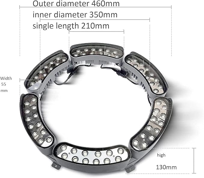 Waterproof Outdoor Garden Colourful Tree Lights Ring Tree Hugger Lights Spotlights Garden Yard Landscape Lights(White Light1pcs(12w 24v))
