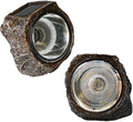 SunKite Solar Powered Rock Light 2 Pack 10 LED Waterproof Garden Stone Lights Outdoor Landscaping Spotlights Yard Patio Pathway Driveway Landscape Rock