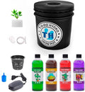Hydroponic Kit N3 DWC System Initial Complete Indoor Garden with Nutrients &amp Accessories (2gal)
