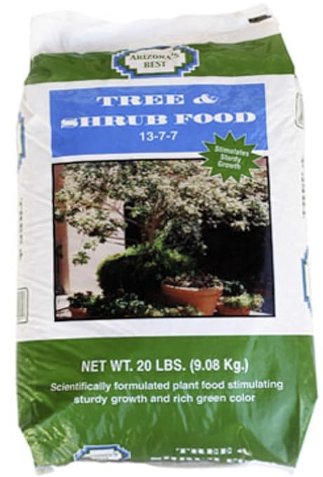 Arizona's Best AZB10081 20 Lb Tree &amp Shrub Food Fertilizer 13-7-7 - Pack of (2)