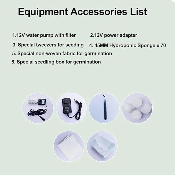 AMNOOL Hydroponics Tower Hydroponic Growing System Aeroponics Grow Kit Aquaponics Planting System forFruits and Vegetables with Hydrating Pump/1pc**1