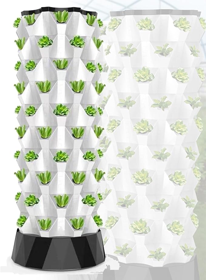 Hydroponics Tower Indoor Vertical Hydroponic Tower Kit Hydroponics Growing for Indoor Hydroponics Vertical Grow Kit for Indoor Fruits and Vegetables170cm