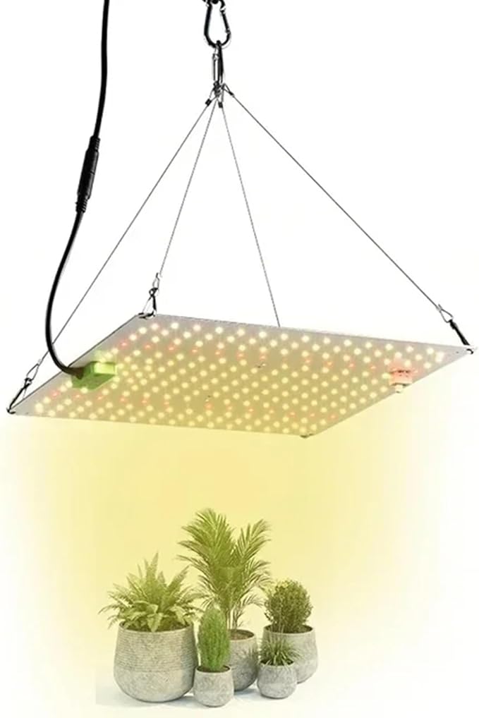 LED Grow Light Panel Lamp for Indoor Plants Full Spectrum with White Blue Red UV IR LEDs for 3x3ft Coverage Grow Tent Greenhouse Veg and Bloom Seedlings Hydroponics85W
