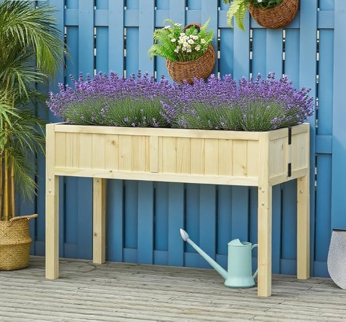 Raised Bed Raised Garden Bed Elevated Wooden Planter Box