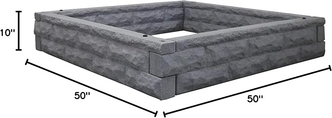 Good Ideas Garden Wizard Raised Bed Garden - Dark Granite