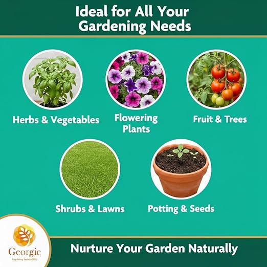 Natural Mustard Oil Cake Powder As Fertilizer for All-Purpose Fertilizer Concentrate for Flower Vegetable Herb Fruit Tree (Pack of 2-6 LB)