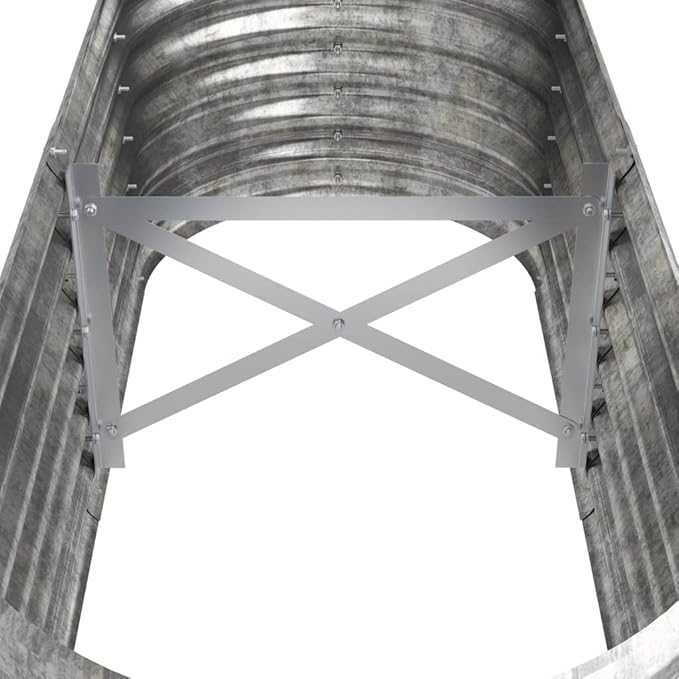 Garden Raised Bed Silver Powder-Coated Steel 44.9x15.7x14.2in Medium Durable Oval Planter for Outdoor Plants Elevated Garden Beds Patio Balcony