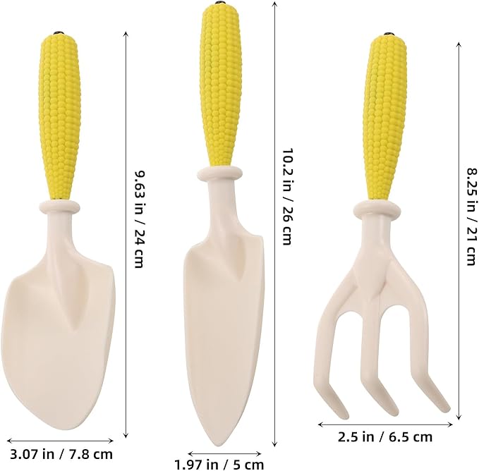 Garden Trowel and Soil Digging Shovel Set with Hand Rake Small Gardening Tool Kit for Soil Loosening and Planting Sturdy Plastic Construction Suitable for Garden Beds