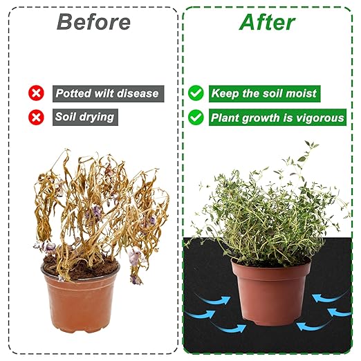 3 Pack Automatic Plant Watering Mat 3mm Self Watering Capillary Mat Wicking Mat with 30 Pcs Plant Labels Vacation Plant Watering System for Greenhouse Hydroponics Indoor Potted Plants39.4 x 47.2