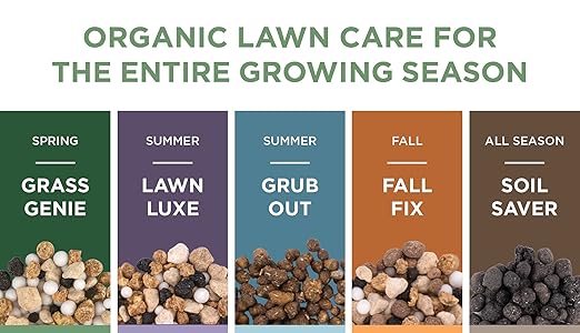 Lawn Luxe 7-0-7 100% Organic Summer Grass Fertilizer 14 lb Bag Covers 2500 sq ft