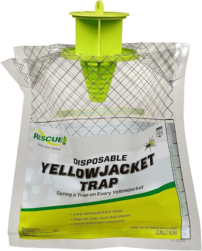 RESCUE! Disposable Summer Yellowjacket Trap - Mountain &amp Pacific Formula - 6 Traps