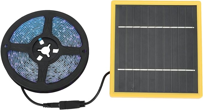 Solar Plant Grow Light StripSolar Powered LED Plant Growing Lamp with Solar PanelFull Spectrum Plant Light for Outdoor Indoor Garden Greenhouse Potted