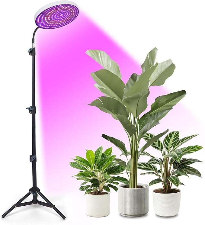 Grow Light with Stand288 LEDs Full Spectrum Plant Light for Indoor PlantsTripod Standing Grow Lights for Indoor Plants3 Modes Floor Grow Plant Lamp for Plants Greenhouse Veg Bloom Light