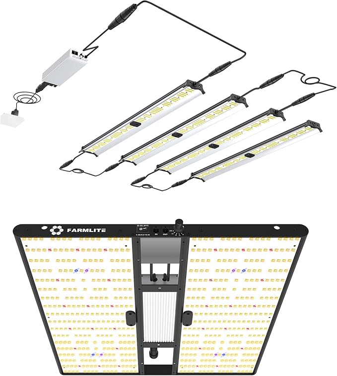 FARMLITE Grow Lights for Indoor Plants Full Spectrum Supplemental Lighting Quantum Board Grow Lights