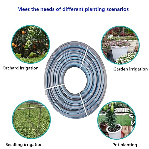 9/12mm Irrigation Main65 Ft 1/2 Inch PE Dropperfor Garden Irrigation SystemsYardsLawns Watering Equipment (20 m)
