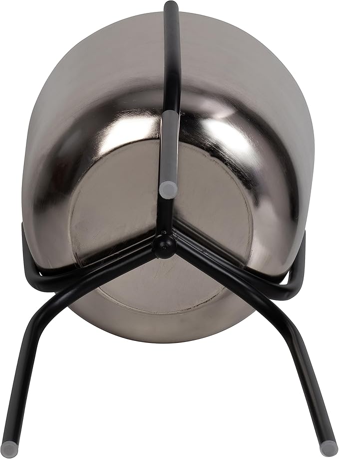 Metal 25 Planter ON Tripod SilverBlack